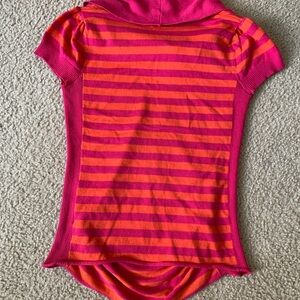 Maternity Top Xmas SALE Striped Pink and Orange